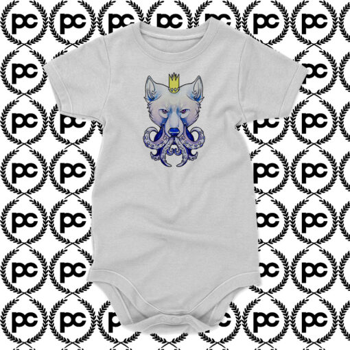 King Wolf Octopus Baby Onesie