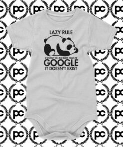 Lazy Panda Baby Onesie