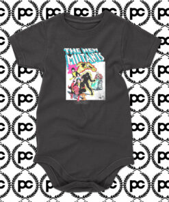 Marvel The New Mutants Comic Poster Baby Onesie