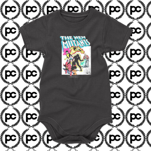 Marvel The New Mutants Comic Poster Baby Onesie