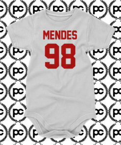 Mendes 98 Red Colour Baby Onesie