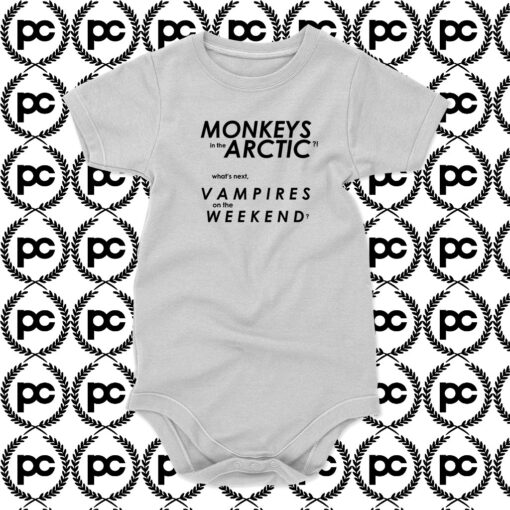 Monkeys Arctic Vampires Weekend Baby Onesie