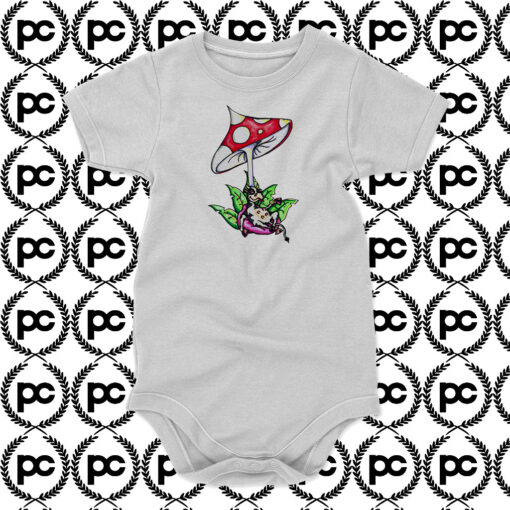 Mushroom Cow Sleep Baby Onesie