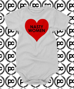 Nasty Women Heart Baby Onesie