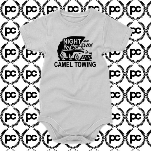 Night And Day Camel Towing Baby Onesie