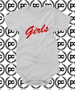 On Girls Red Baby Onesie