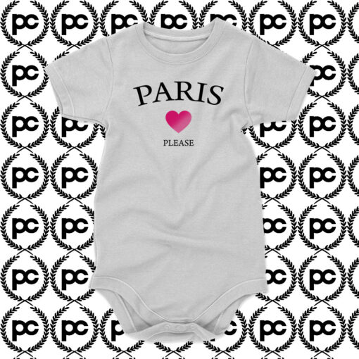 Paris Love Please Baby Onesie