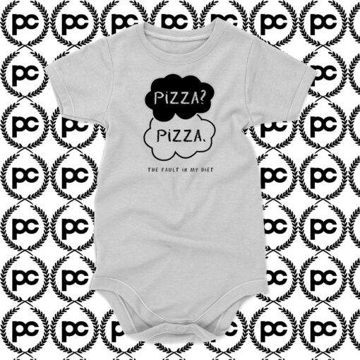 Pizza The Fault In My Diet Baby Onesie