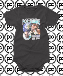 Pop Smoke Long Live The Woo Vintage Baby Onesie