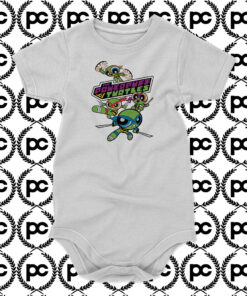 Powerpuff Girls and Teenage Mutant Ninja Turtles Baby Onesie