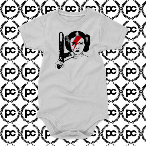 Princess Leia David Bowie Baby Onesie