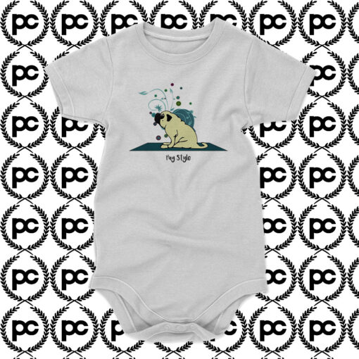 Pug Style Baby Onesie