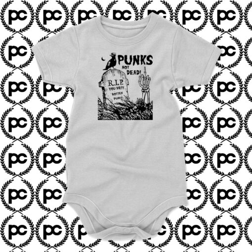 Punks Not Dead Baby Onesie