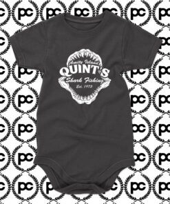 Quints Shark Fishing Amity Island Jaws Baby Onesie