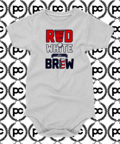 RED WHITE and BREW Baby Onesie