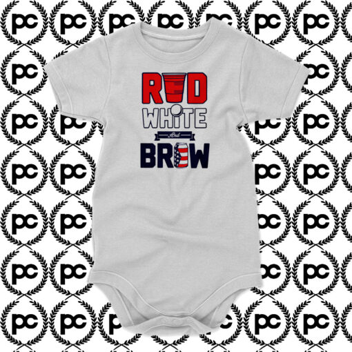 RED WHITE and BREW Baby Onesie