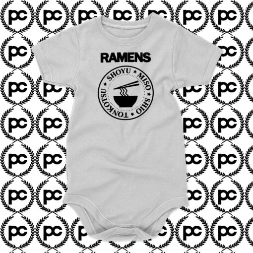 Ramens Inspired Ramones Baby Onesie