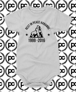 Rest In Peace Harambe Baby Onesie