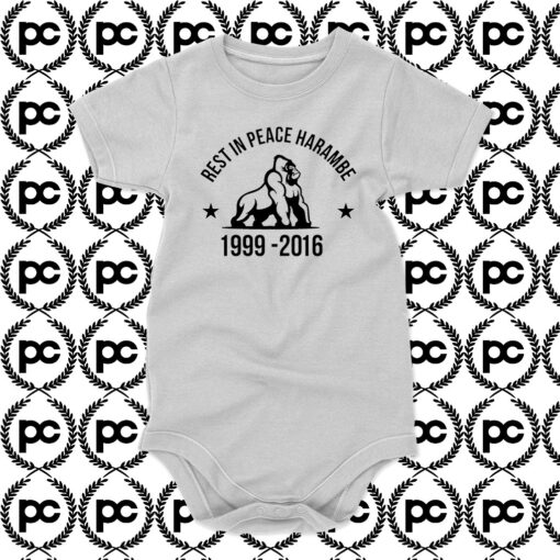 Rest In Peace Harambe Baby Onesie