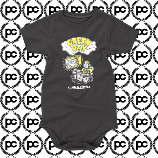 Retro Green Day Longview Baby Onesie