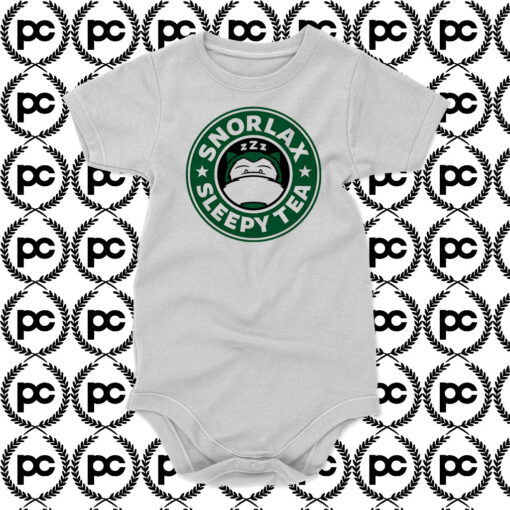 Snorlax Sleepy Tea Baby Onesie