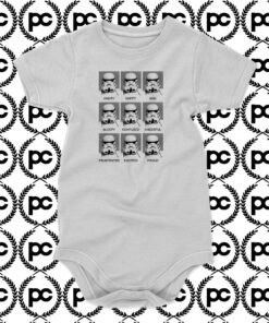 Stormtrooper Expressions Baby Onesie