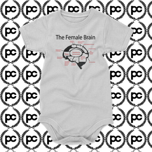 The Female Brain Baby Onesie