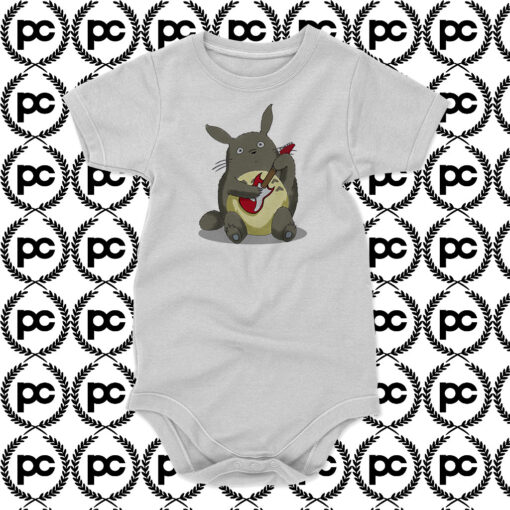 Totoro Play Guitar Baby Onesie