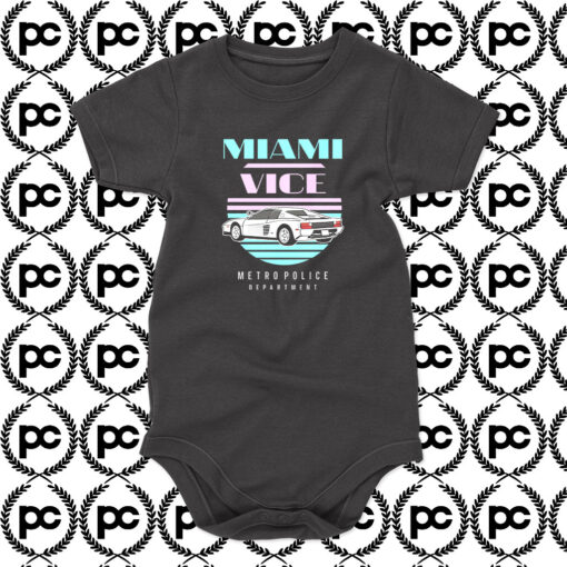 Vintage Miami Vice Car Baby Onesie