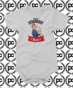 Worlds Strongest Mom Baby Onesie