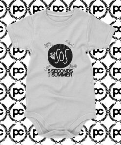 5sos Logo And Signature Baby Onesie