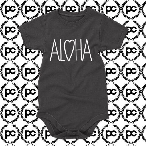 ALOHA Heart Baby Onesie