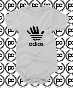 Adios Adidas Parody Baby Onesie