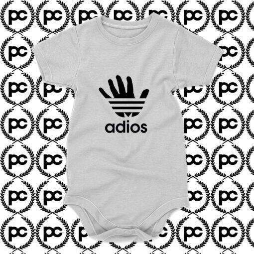 Adios Adidas Parody Baby Onesie