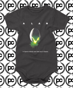 Alan alien in space nobody can hear you Baby Onesie