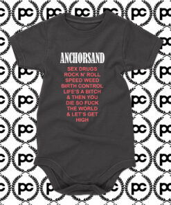 Anchorsand Sex Drugs Baby Onesie