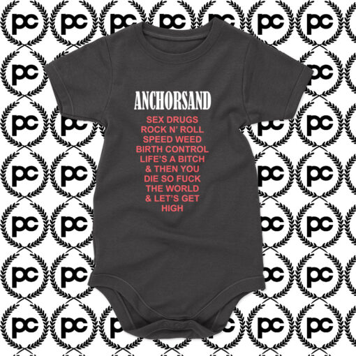 Anchorsand Sex Drugs Baby Onesie