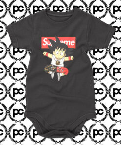 Anime Goku Bape x Supreme Baby Onesie