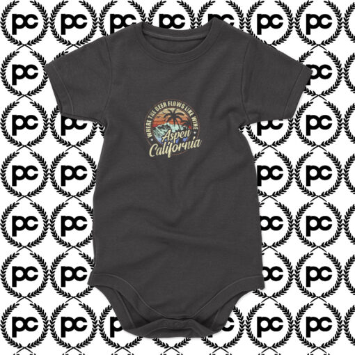 Aspen California Where The Beer Flows Baby Onesie