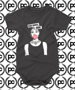 Audrey Hepburn Being Normal Is Boring Baby Onesie