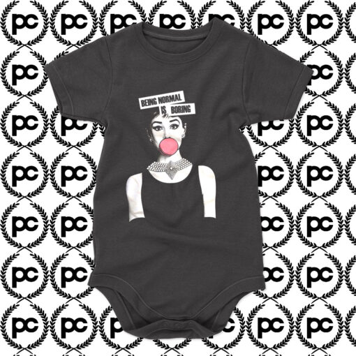 Audrey Hepburn Being Normal Is Boring Baby Onesie