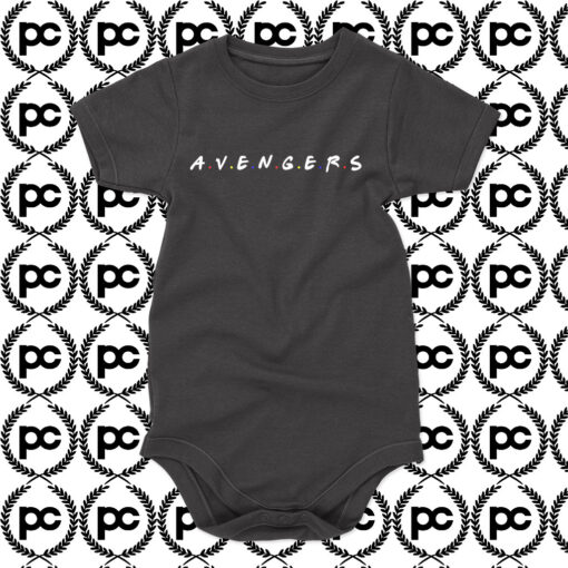 Avengers Hero Inspired Friends Baby Onesie