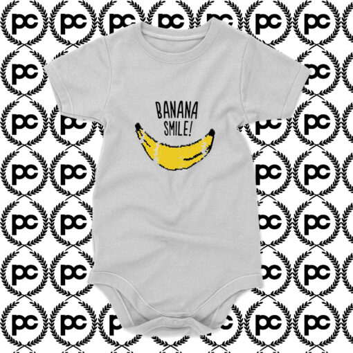 Banana Smile Baby Onesie