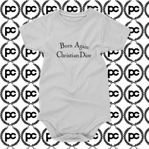 Born Again Christian Dior Baby Onesie