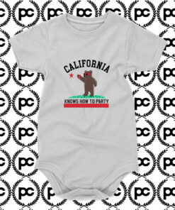 California Knows How To Party Baby Onesie