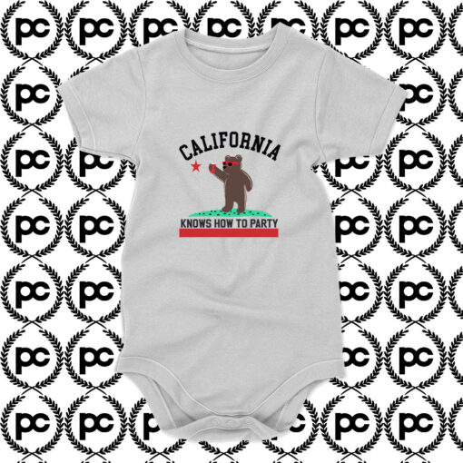 California Knows How To Party Baby Onesie