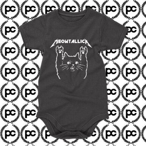 Cat Meowtallica Kitten Baby Onesie