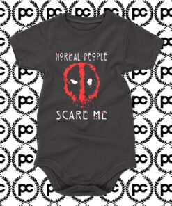 DEADPOOL Normal People Scare Me Baby Onesie