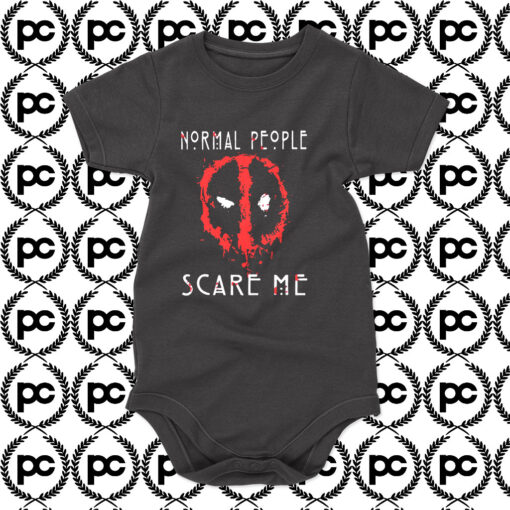 DEADPOOL Normal People Scare Me Baby Onesie