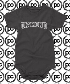 DIAMOND Font Baby Onesie